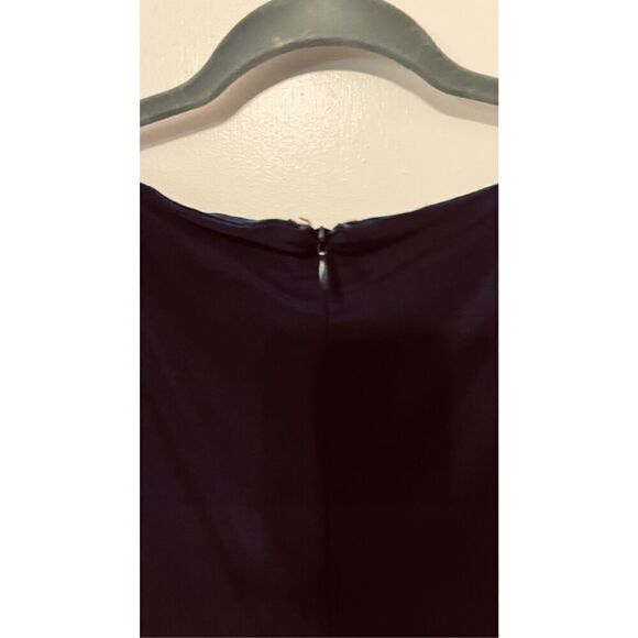 Lauren Ralph Lauren Black Label Navy Blue Sleeveless Dress Size 4/6 - Picture 5 of 9